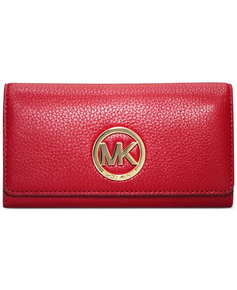 michael kors red glitter wallet|Michael Kors bifold wallet women's.